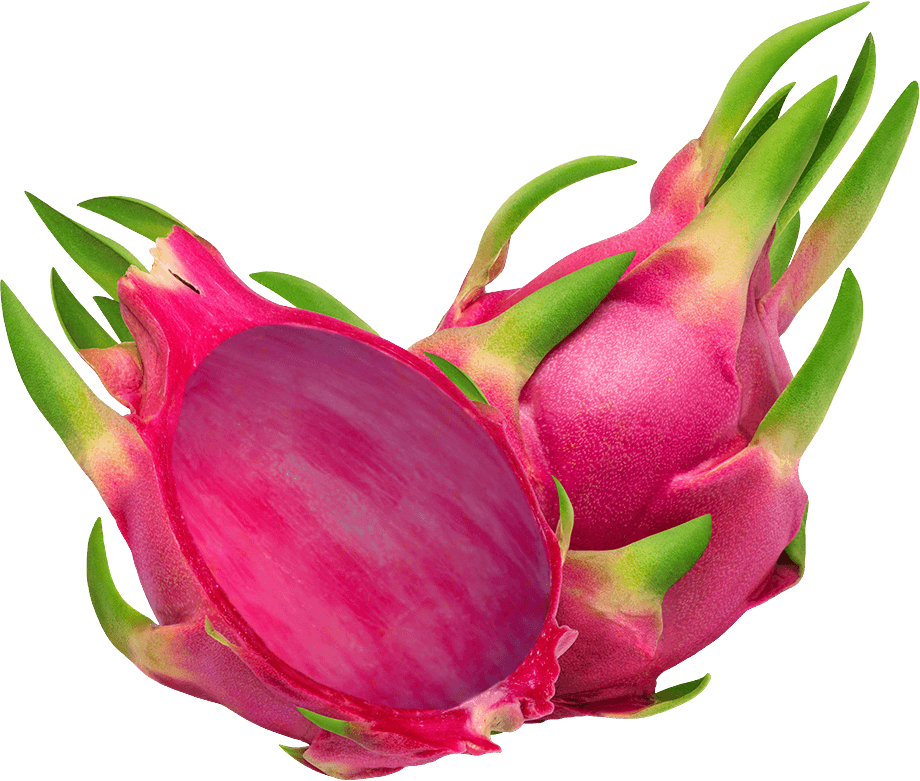 Exotische Drachenfrucht – Süße Pitaya mit schwarzem Saatmuster